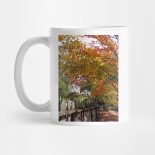 Autumn Trees and Picket Fence Mug